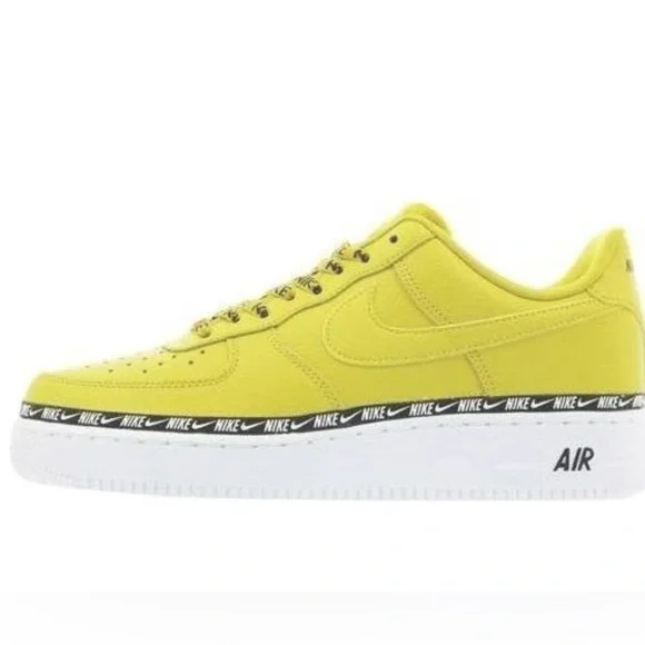 Nike Air Force 1 Low SE Premium 'Overbranding Bright Citron' AH6827-700 - Picture 2 of 5
